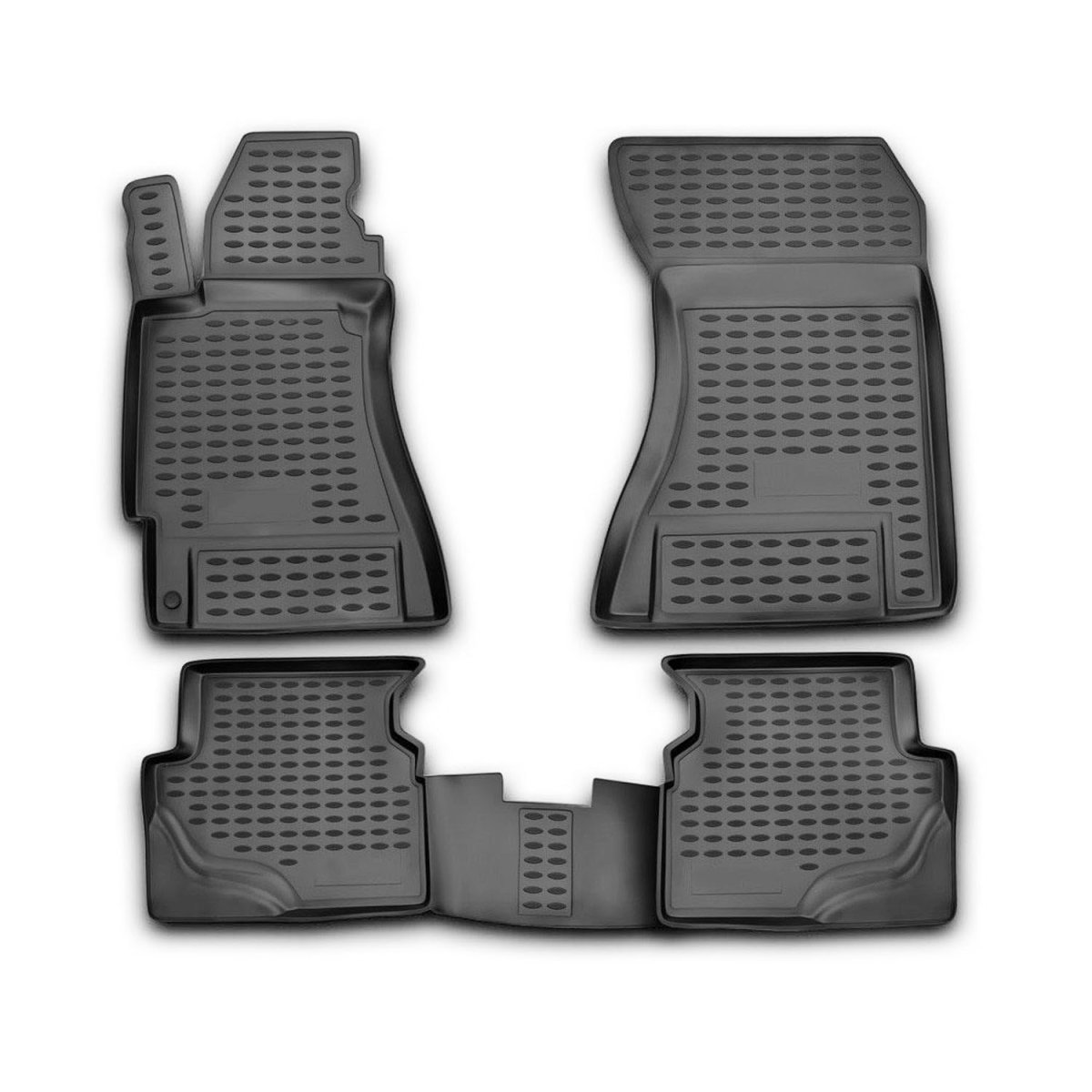 Subaru Forester Floor Mats - Omac - Rubber TPE - Black - '03-'08